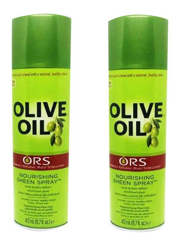 

Ors Olive Oil Hair Sheen Spray for All Hair Types, 472ml, 2 Piece