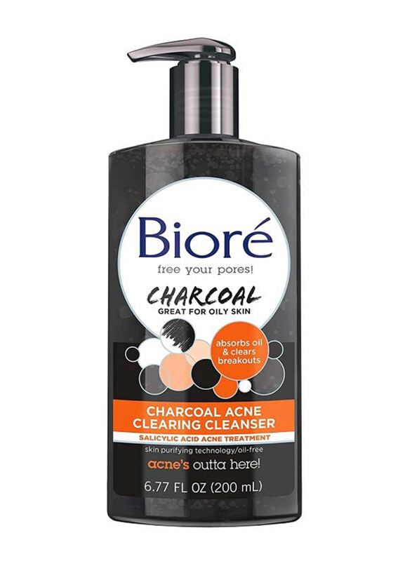 

Biore Charcoal Acne Clearing Cleanser, 6.77oz