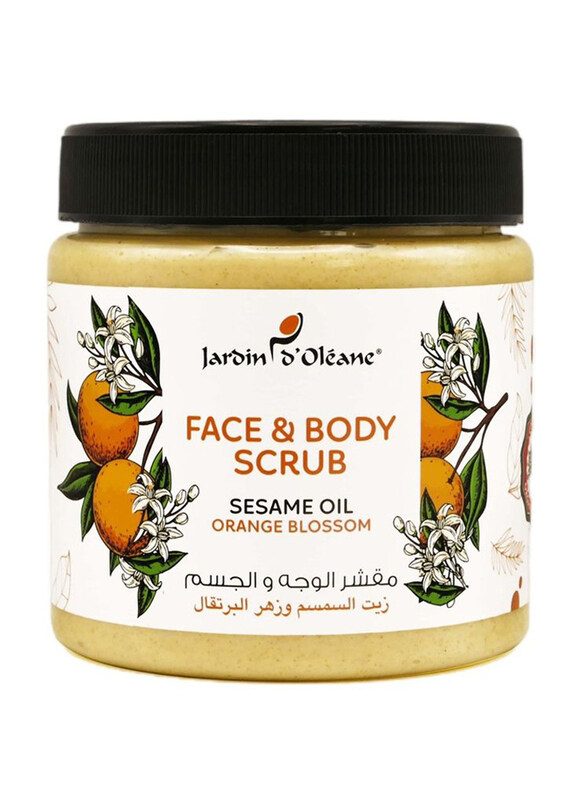 

Jardin d'Oleane Sesame Oil & Orange Blossom Face & Body Scrub, 500gm