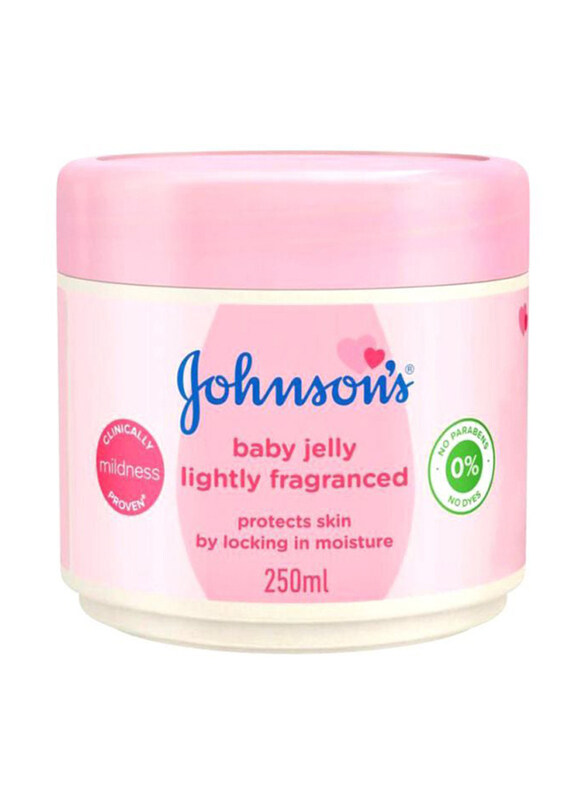 

Johnson's 250ml Lightly Fragranced Baby Jelly Protecting Skin By Locking Moisture for Babies, Pink