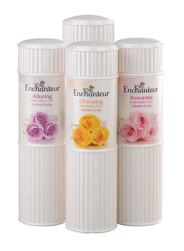 

Enchanteur Perfumed Alluring, Charming, Romantic & Gorgeous Talc, 4 x 250gm