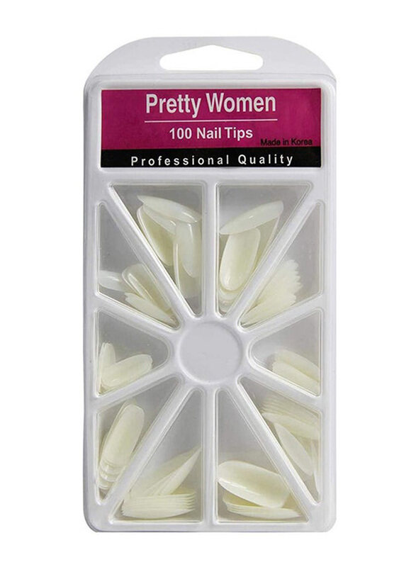 

Generic Pretty Woman Square Nail Tips, 100 Piece, White