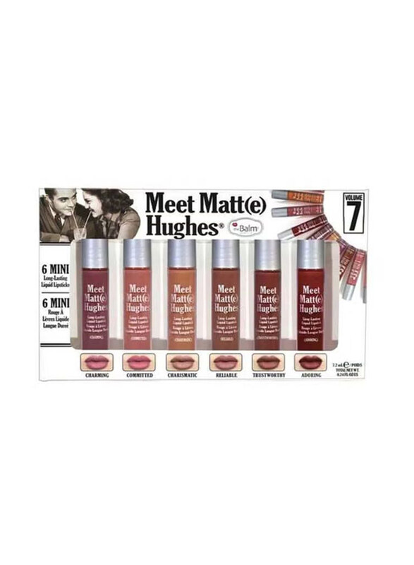 

theBalm 6-Piece Meet Matte Hughes Lip Gloss Set, Volume, 07 Volume