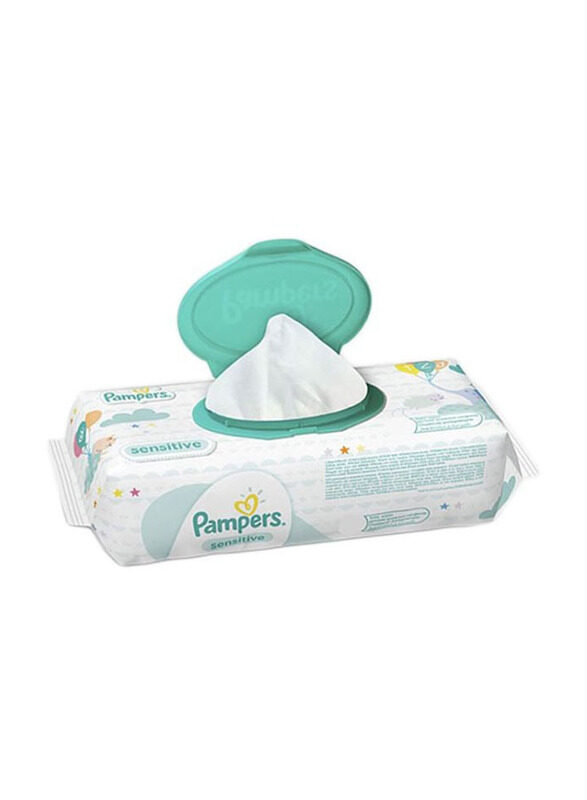 

Pampers 56 Sheets Sensitive Baby Wet Wipes, White