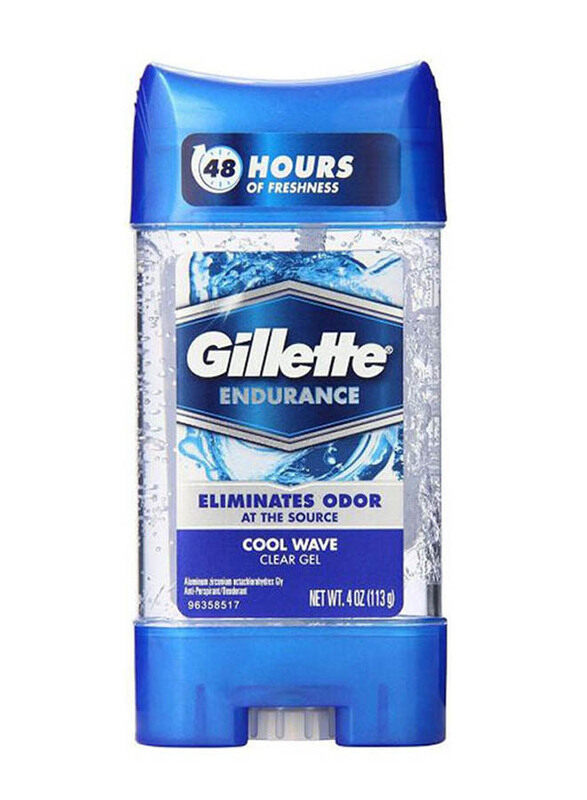 

Gillette Endurance Clear Gel Cool Wave Anti-Perspirant Deodorant, 113gm