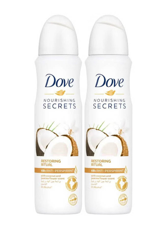 

Dove Nourishing Secrets Restoring Ritual Antiperspirant Deodorant, 2 x 150ml