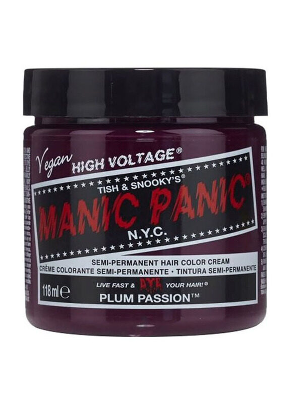 

Manic Panic High Voltage Semi-Permanent Hair Colour Cream, 118ml, Plum Passion