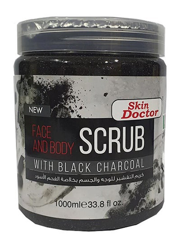 

Skin Doctor Black Charcoal Face and Body Scrub, 1000 ml