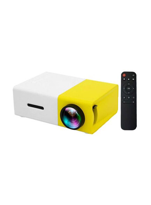 

Aibecy OS3936Y-AU LED Mini Portable Projector, Yellow/White