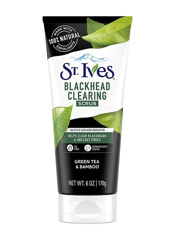 

St. Ives Green Tea & Bamboo Blackhead Clearing Scrub, 3 x 170g