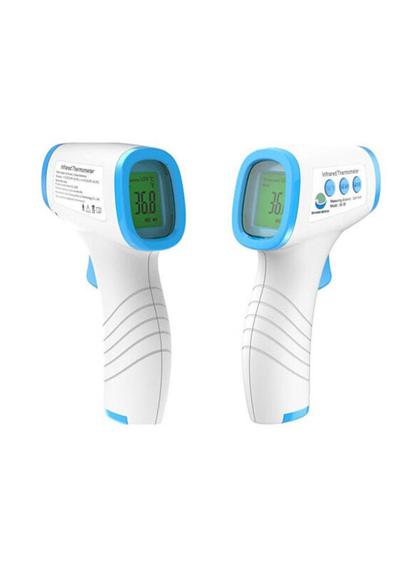 

Generic Non Contact Digital Infrared Thermometer, White