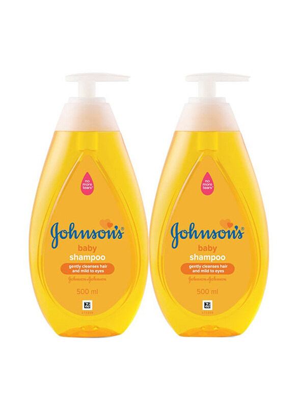

Johnson's 2 x 500ml Baby Shampoo for Babies, Yellow