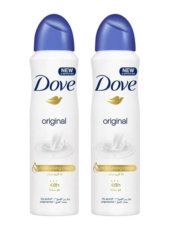 

Dove Original Antiperspirant Deodorant, 2 x 150ml