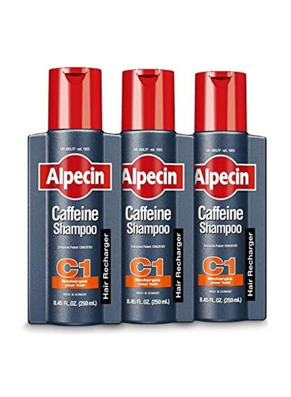 

Alpecin Caffeine Shampoo for All Hair Types, 3 x 250ml