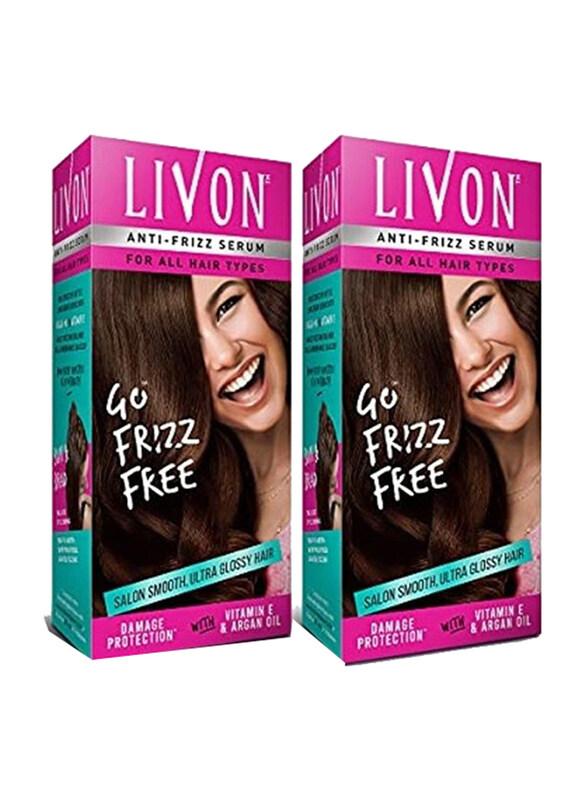 

Livon Hair Serum for All Hair Types, 200ml, 2 Piece