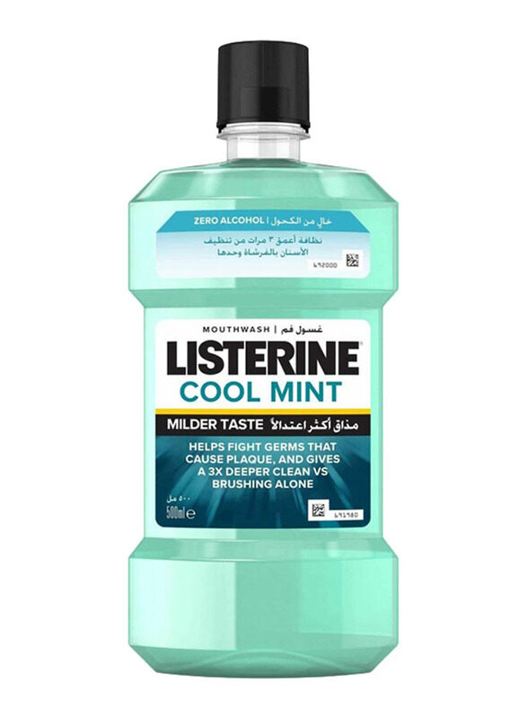 

Listerine Cool Mint Milder Taste Mouthwash, 500ml