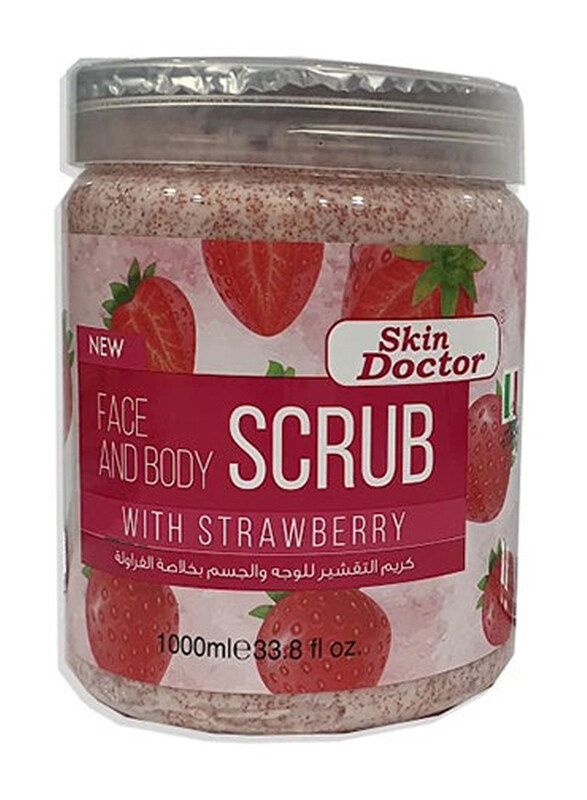 

Skin Doctor Face and Body Scrub with Strawberry, 1000 ml