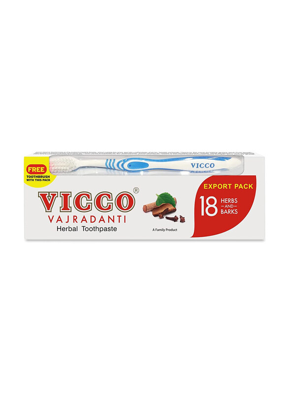 

Vicco Vajradanti Herbal Toothpaste With Free T-Brush, 150g