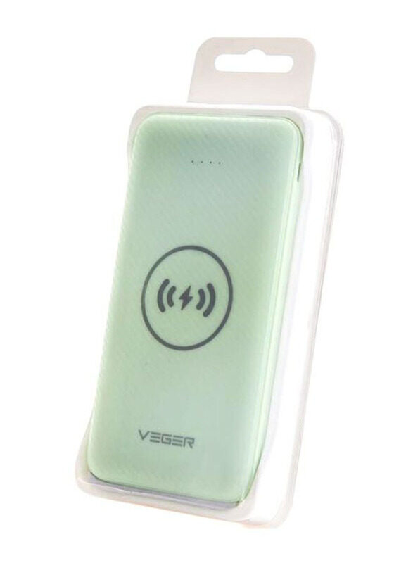 

Veger 20000mAh Wireless Charge Power Bank, VP-1027W, Green