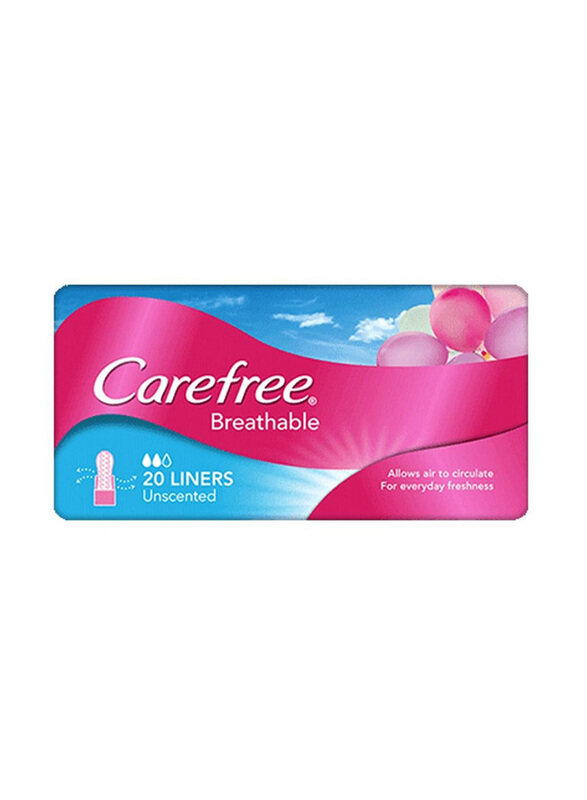 

Carefree Breathable Unscented Panty Liners, 20 Piece