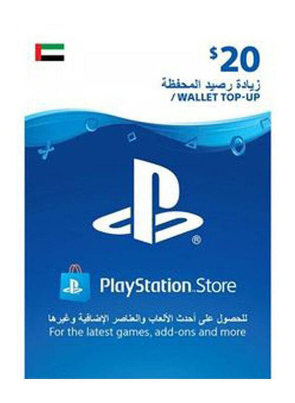 

Sony 20 Dollar UAE PlayStation Wallet Top Up Gift Card, Blue