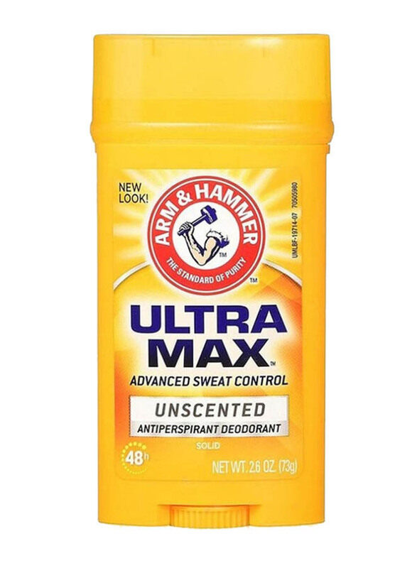 

Arm & Hammer Ultra Max Advanced Anti-Perspirant Unscented Deodorant, 73gm