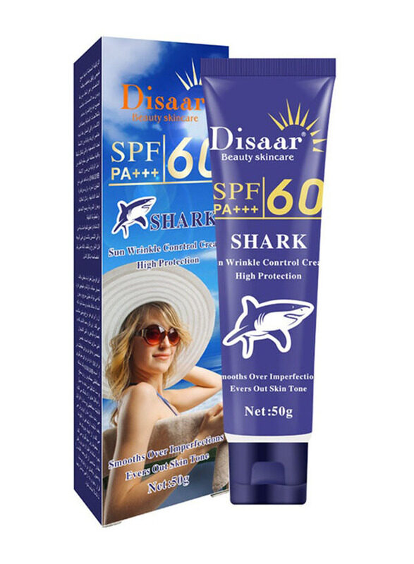 

Disaar Shark Wirinkle Control SPF 60 PA+++ Sunscreen, 50g