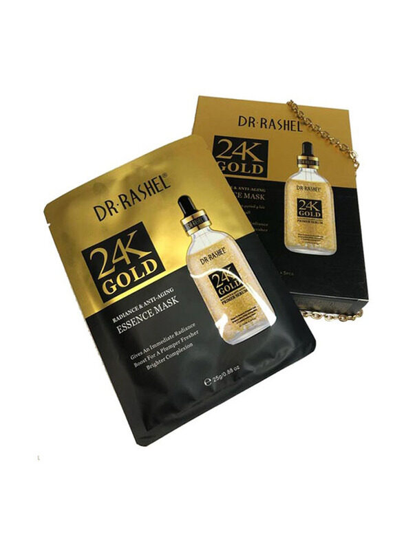 

Dr. Rashel 24K Gold Radiance & Anti-Aging Essence Mask, 5 x 25gm