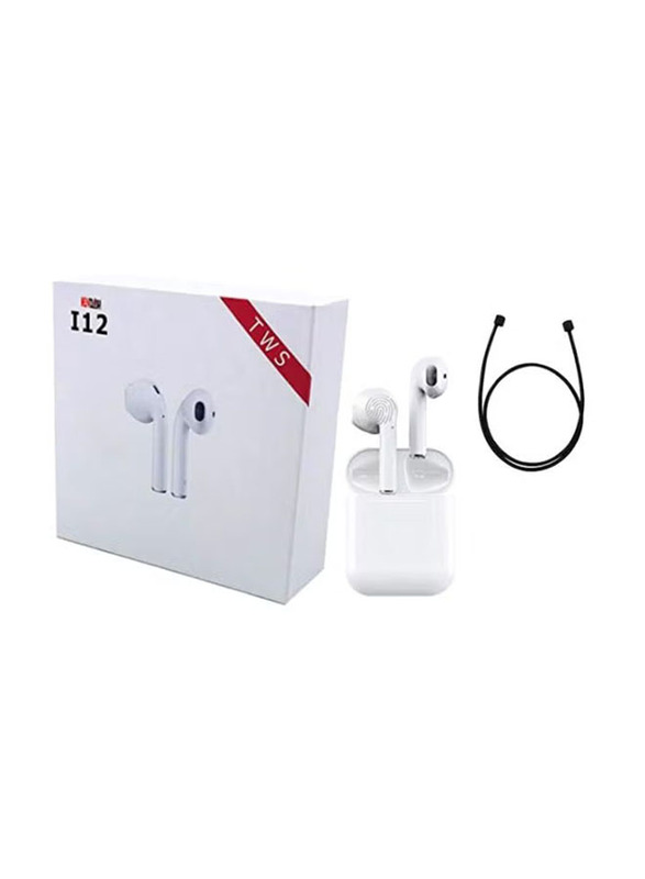 

Generic I12 Bluetooth In-Ear Earphones with Mic, White/Black