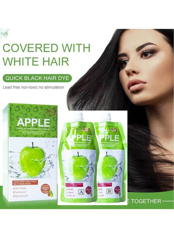 

Apple Blossoms Naturals Hair Color Cream, 1000ml, Black