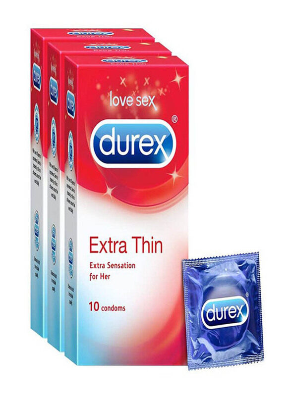 

Durex Extra Thin Condoms, 3 Pieces