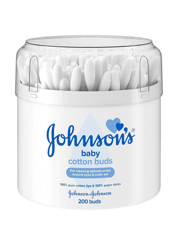 

Johnson's 200-Piece Baby Cotton Buds, White