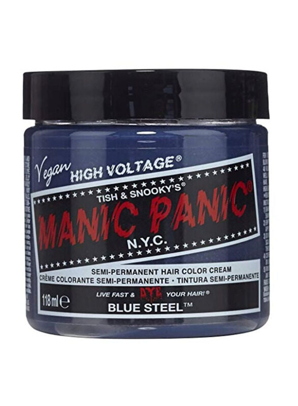 

Manic Panic High Voltage Semi-Permanent Hair Colour Cream, 118ml, Blue Steel