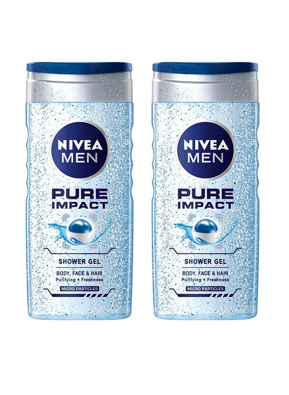 

Nivea Pure Impact Shower Gel, 2 x 500ml