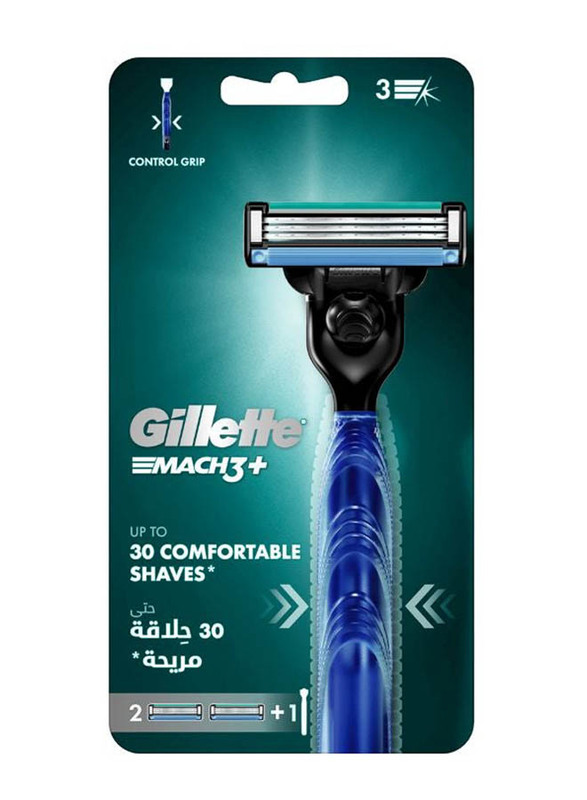 

Gillette Mach+ Razor Handle + Blades, 1 Piece