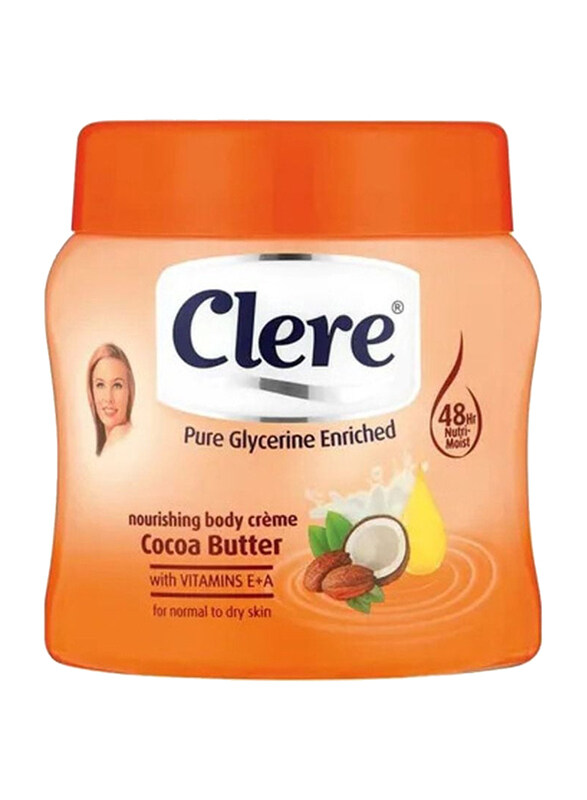 

Clere Cocoa Butter Body Cream, 500ml