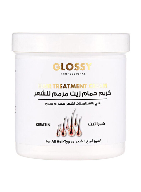 

Glossy Professional Hair Treatment Cream With Keratin for All Hair Types, 1000ml