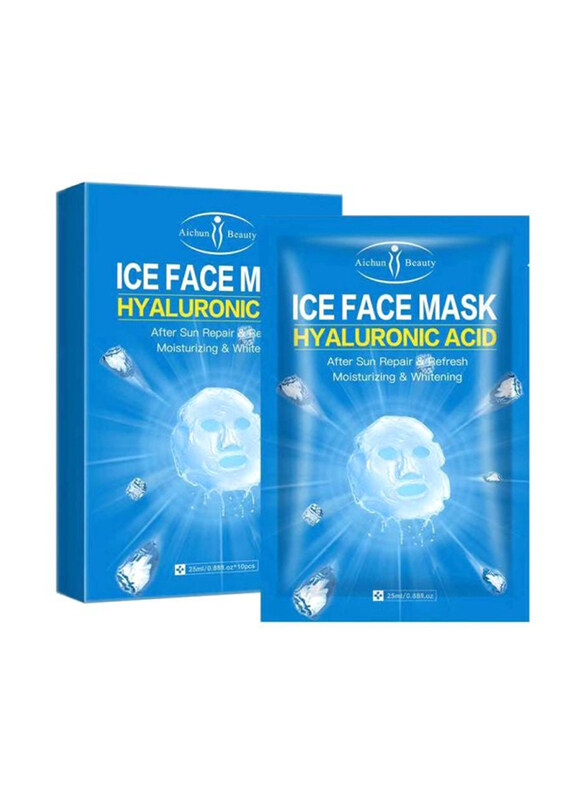 

Aichun Beauty Hyaluronic Acid Ice Face Mask, 10 x 25ml