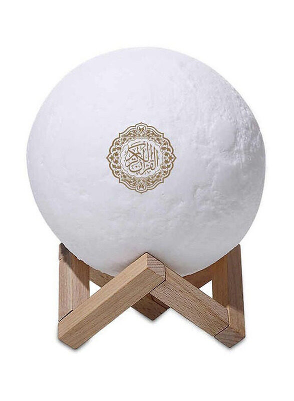 

Generic Moon Lamp Quran Speaker with Remote, White