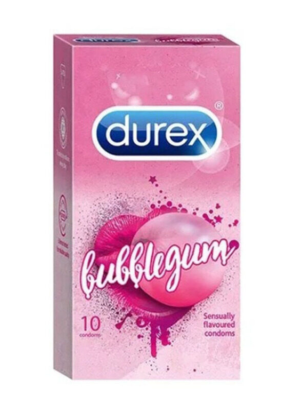 

Durex Bubble-Gum Flavoured Condom, 10 Pieces