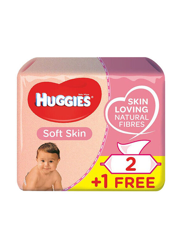 

Huggies 672 Sheets Soft Skin Baby Wipes, White