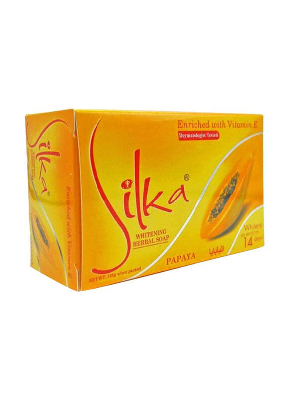 

Silka Skin Whitening Papaya Herbal Soap, 135 gm