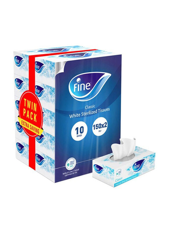 

Fine Classic Sterilized Facial Tissues, 10 Pieces