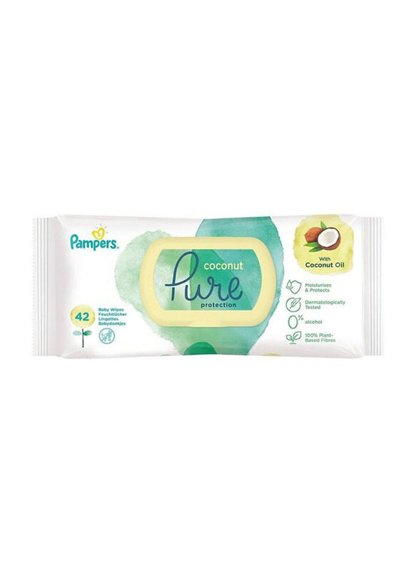 

Pampers 42-Piece Coconut Pure Protection Face Wipes