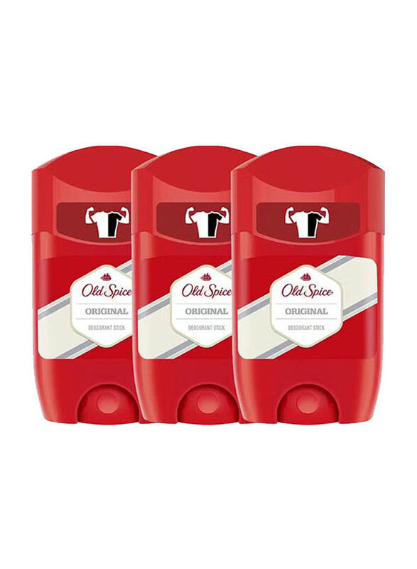 

Old Spice Original Deodorant Stick, 3 x 50ml