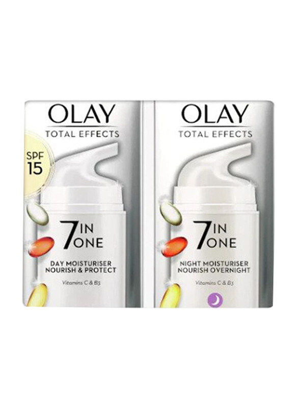 

Olay Total Effects 7-in-One Anti-Ageing Day & Night Cream Set with SPF 15, 2 Pieces