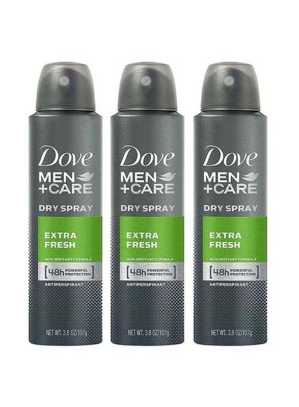 

Dove Extra Fresh Antiperspirant Dry Spray, 3 x 107g