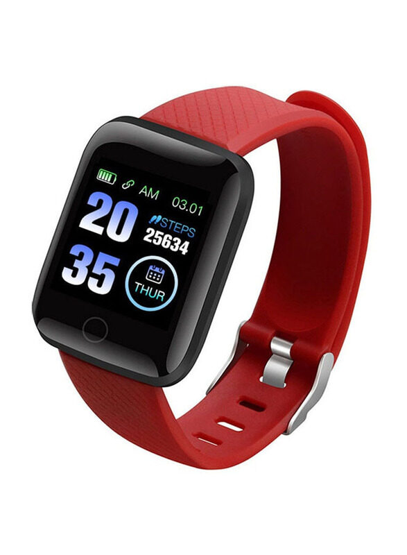 

Generic 1.3-Inch Touchscreen Smart Bracelet Sports Watch, Red/Black