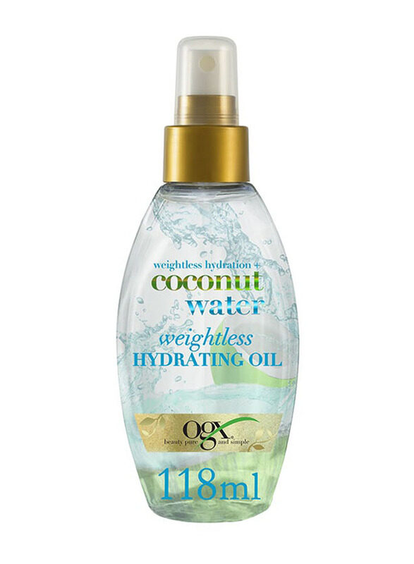 

Ogx Weightless Hydration Plus Coconut Water Hydrating Oil, 118ml