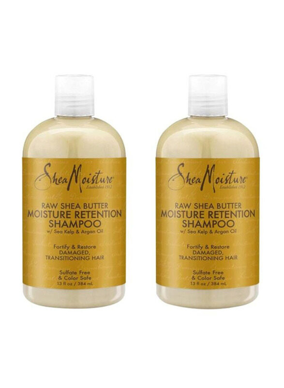 

Sheamoisture Raw Shea Butter Moisture Retention Shampoo for All Hair Types, 384ml, 2 Piece